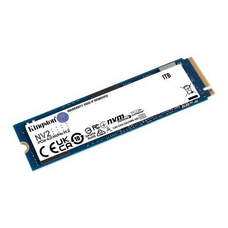 Kingston | SSD | NV2 | 1000 GB | SSD form factor M.2 2280 | SSD interface PCIe 4.0 x4 NVMe | Read speed 3500 MB/s | Write speed - 2
